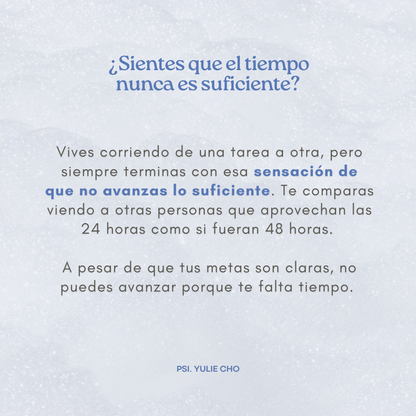 Masterclass: Se dueña de tu tiempo